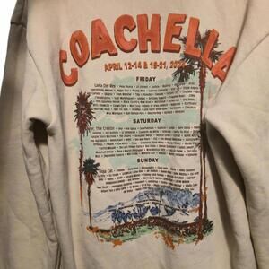 Coachella Music and Arts Festival Hoodie Sweatshirt Small
